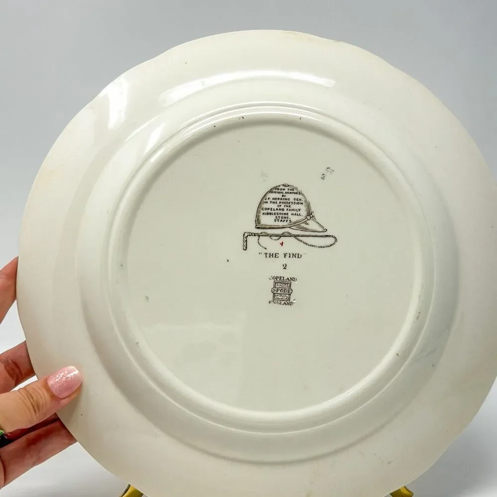 Vintage Copeland Spode “The Find” Fox Hunt Plate English Country Decor - Picture 3 of 5